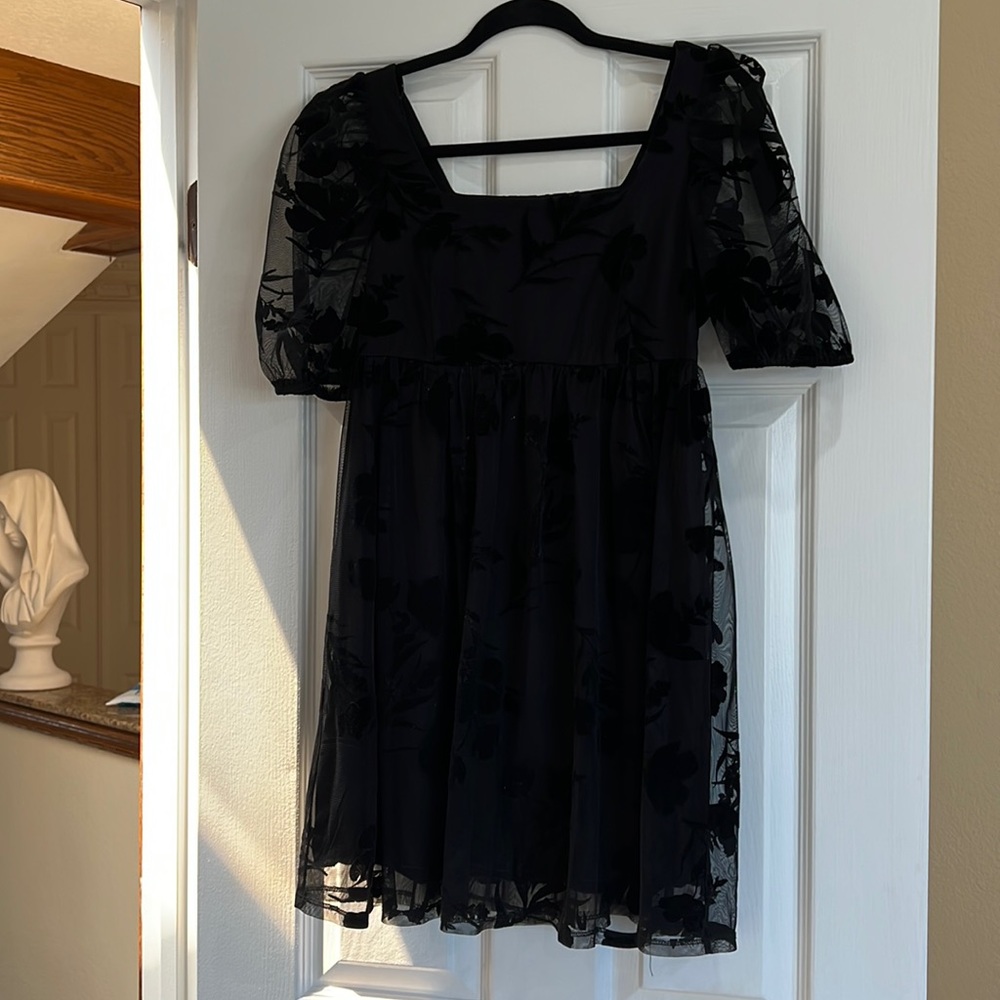 Sweet Storm Mini Black Dress